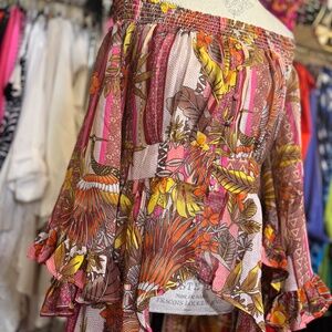 Statement Print Ashley Stewart Hi/Lo Top